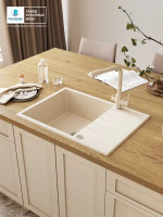 Кухонная мойка Polygran Deka 700 (кремовый)