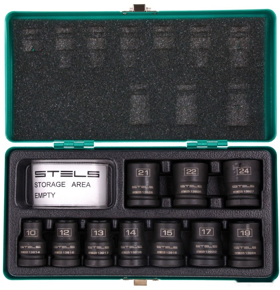 Набор торцевых головок Stels 13997 (10 предметов)