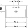 Умывальник Duravit Vero Air 80 2350800000