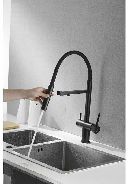 Смеситель Rose R958H (черный)