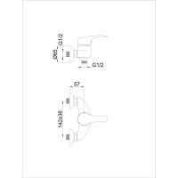 Смеситель Rubineta P-12/K Sher