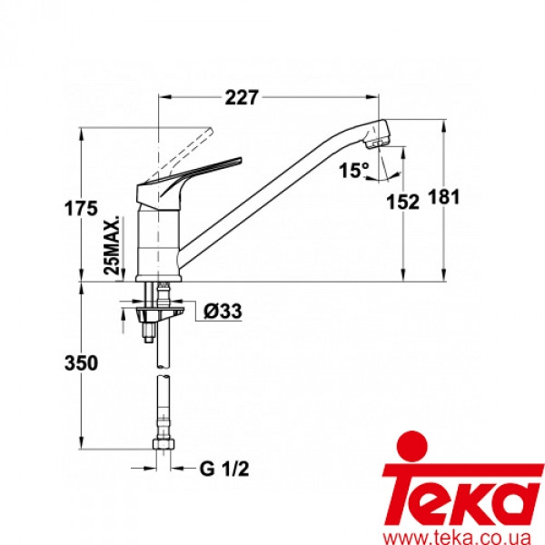 Смеситель Teka MTP 913 TG песочный беж