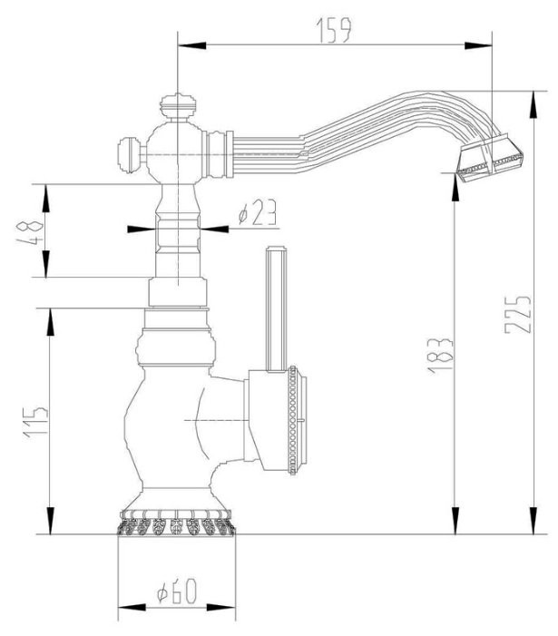 Смеситель Zorg A 309U-BR