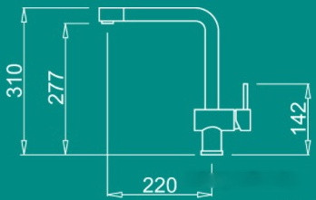 Смеситель Elleci Stream M79 Aluminium