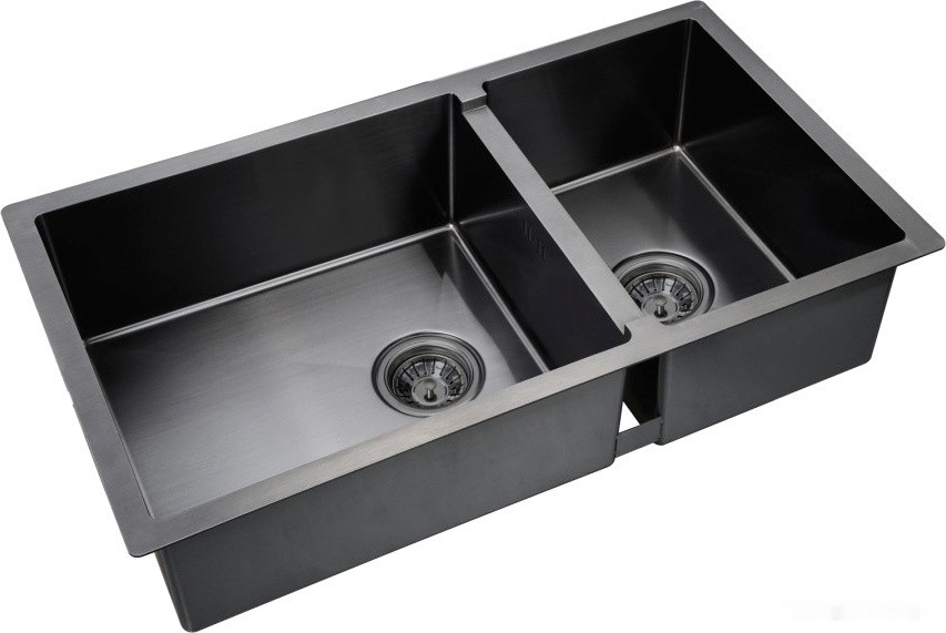 Кухонная мойка Zorg PVD-78-2-44 (графит)