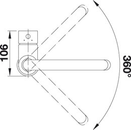 Смеситель Blanco Mida-S (гранит) антрацит