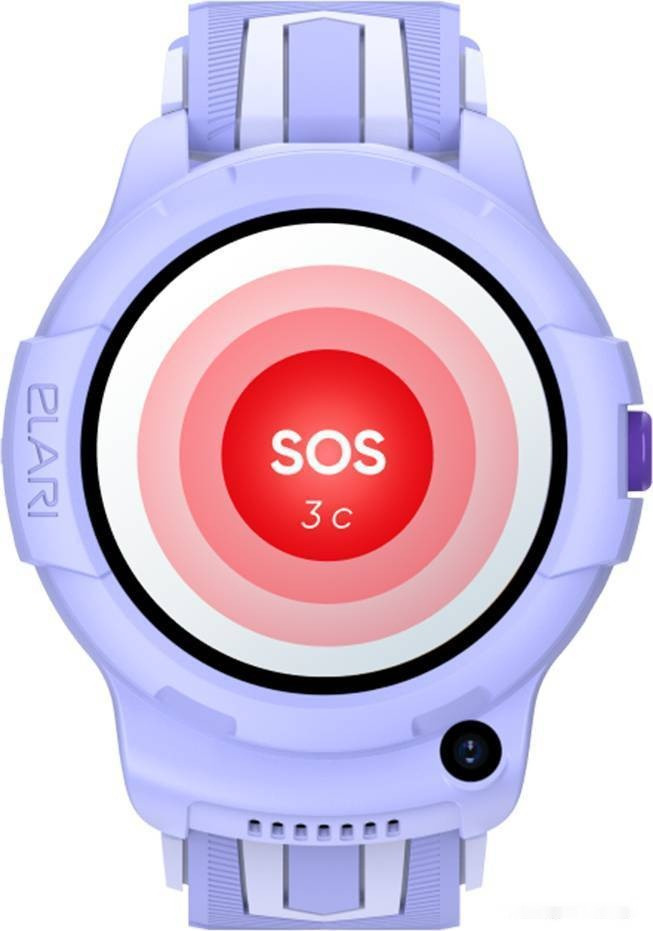 Детские умные часы Elari KidPhone 4G Wink (сиреневый)