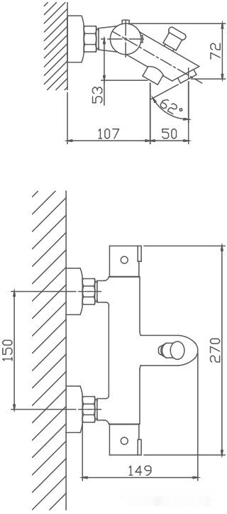 Смеситель Haiba HB60809 (хром)