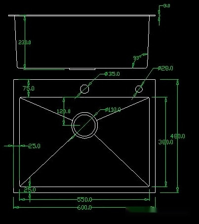 Кухонная мойка Avina HM6048 PVD (графит)