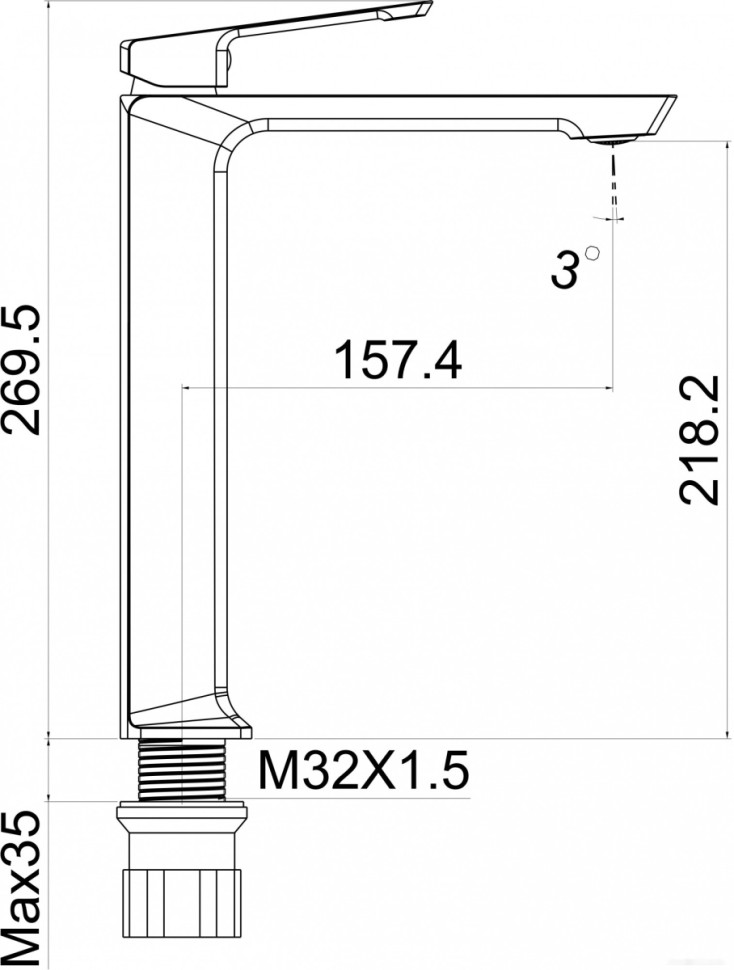 Смеситель Maxonor Pure Life PL1190