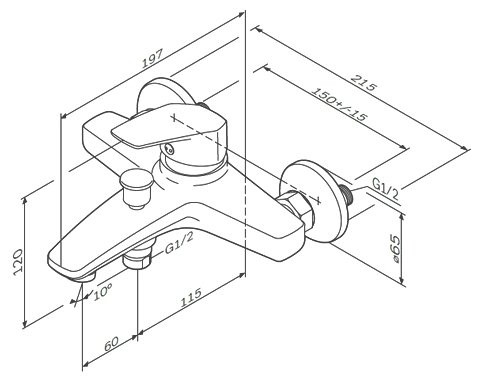 Смеситель Am.Pm Gem F9010000