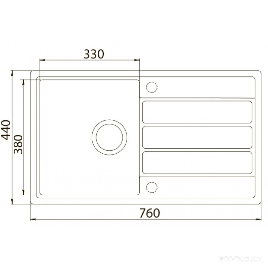 Кухонная мойка Zorg ECO 3 (бежевый)