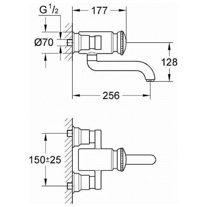Смеситель Grohe Contromix Public 36113000