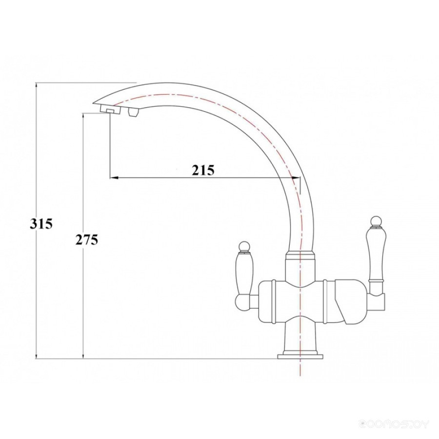 Смеситель Zorg ZR 327 YF никель