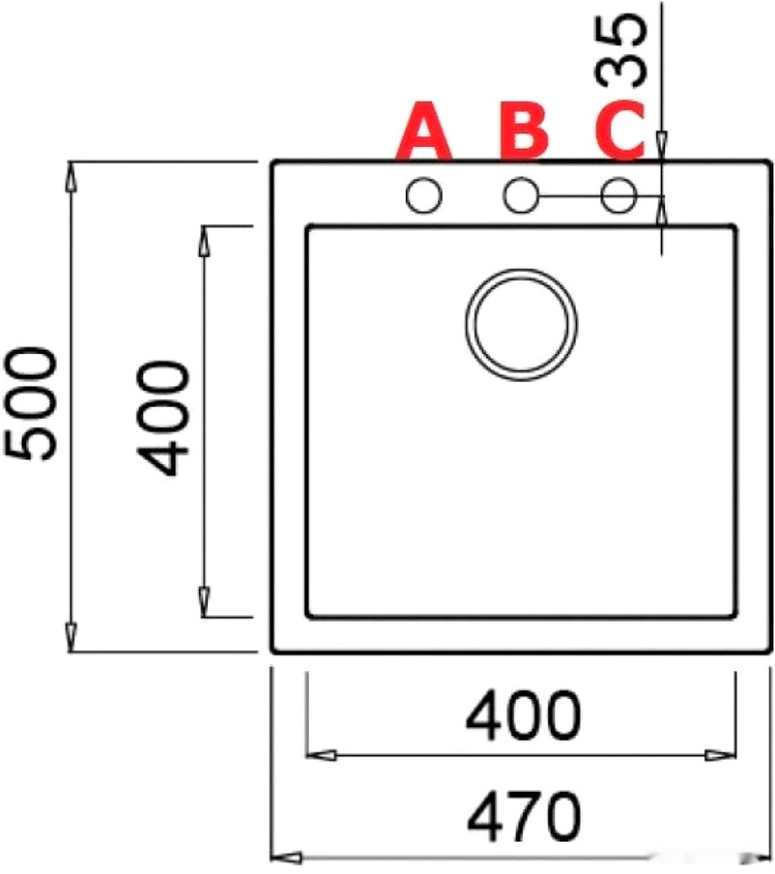 Кухонная мойка Elleci Quadra 102 G52 Bianco Pietra