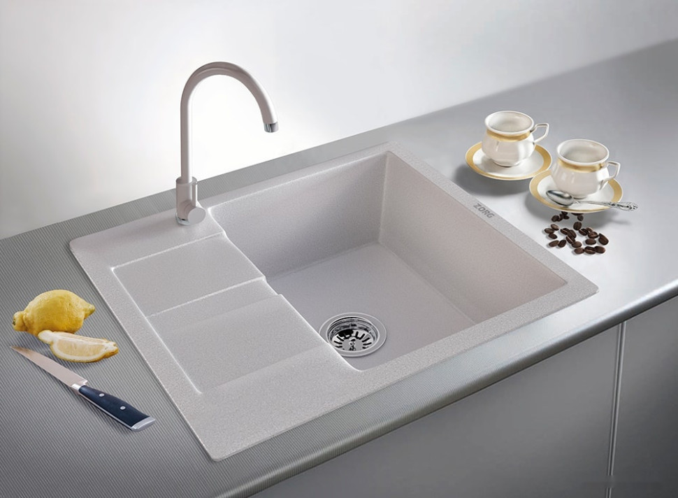 Кухонная мойка Zorg Apollo 102 (слоновая кость)