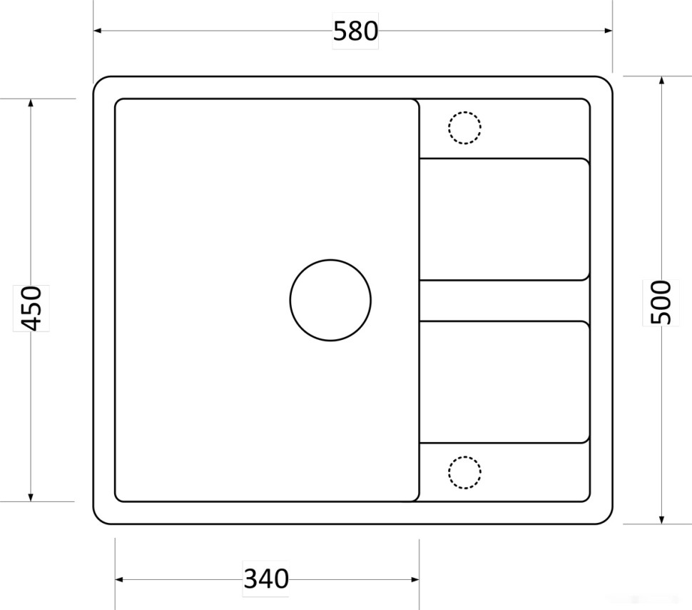Кухонная мойка Zorg Apollo 102 (слоновая кость)