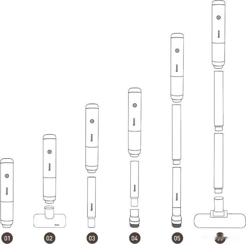 Пылесос Baseus H5 Home VCSS000101 (черный)