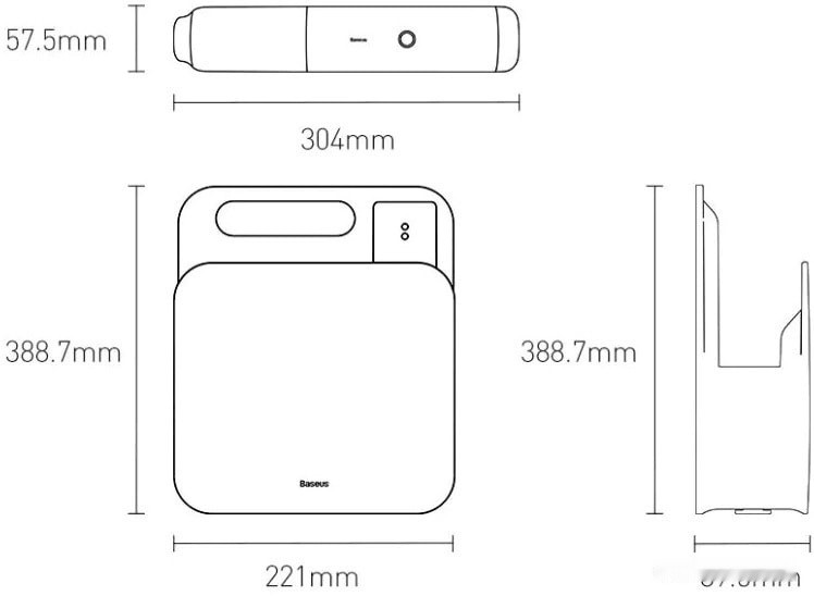 Пылесос Baseus H5 Home VCSS000101 (черный)