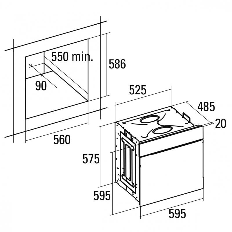 Духовой шкаф CATA MHD 705 BK