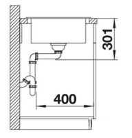 Кухонная мойка Blanco Elon 45 S (Антрацит)