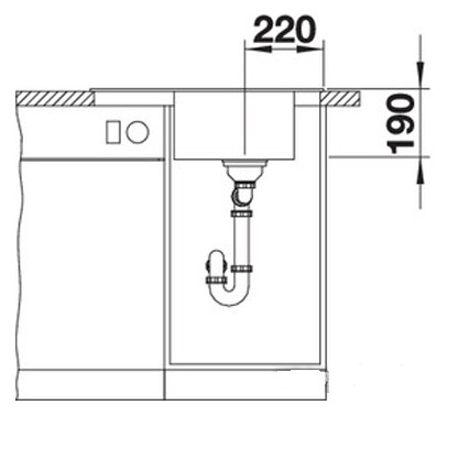 Кухонная мойка Blanco Elon 45 S (Антрацит)