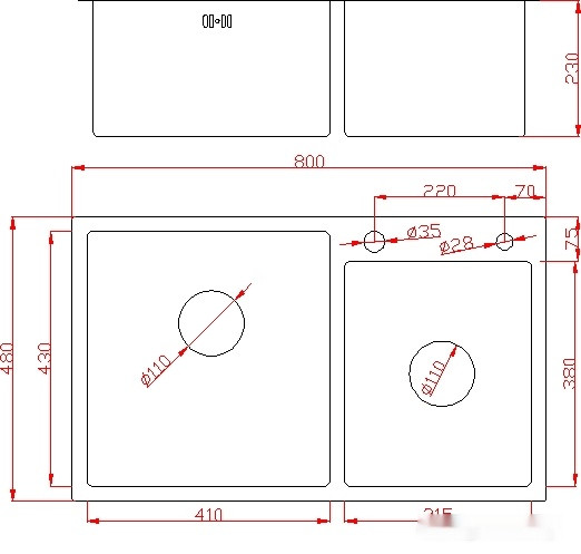 Кухонная мойка Avina HM8048-1,5 (нержавеющая сталь)