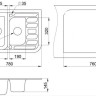 Кухонная мойка Granula 7803 (Базальт)