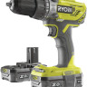 Ударная дрель-шуруповерт Ryobi R18PD3-215S 5133003339 (с 2-мя АКБ 1.5 Ah, сумка)