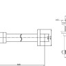 Умывальник Lauter 21674B + клапан 21190B + сифон 21635B (черный матовый)