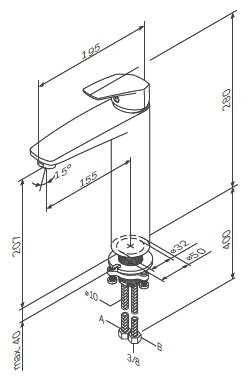 Смеситель Am.Pm Gem F9092000