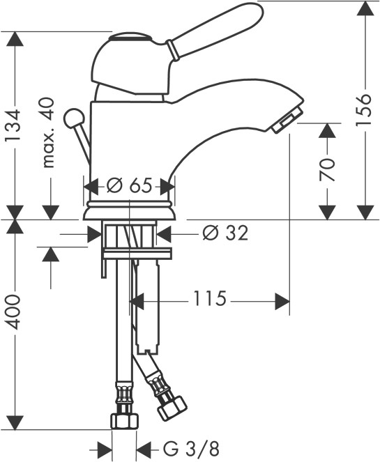 Смеситель Axor Carlton 17010090