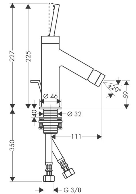 Смеситель Hansgrohe Starck 10211000