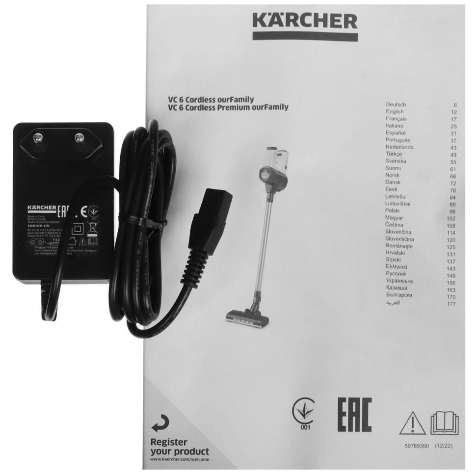 Пылесос Karcher VC 6 Cordless ourFamily 1.198-678.0