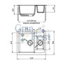 Кухонная мойка GranFest Quadro GF-Q610K