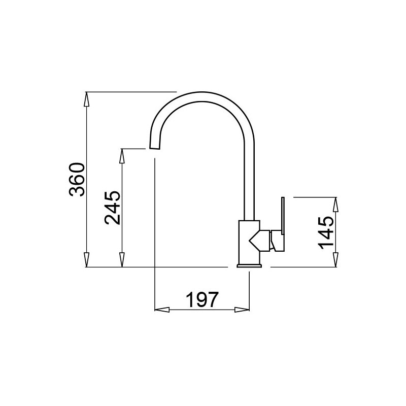 Смеситель Elleci Bridge G40 Full Black Nero