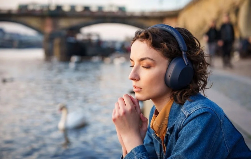 Наушники Sony WH-1000XM5 (темно-синий)