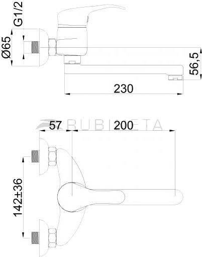 Смеситель Rubineta P-14 Star