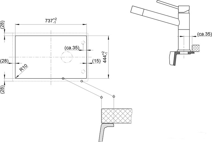 Кухонная мойка Blanco Elon XL 6 S (Black)