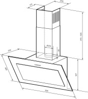 Вытяжка LEX Mera 600 (черный)