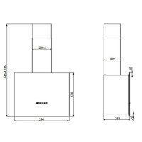 Вытяжка Elikor Метеорит 60П-700-Э4Д черный/состаренное срб