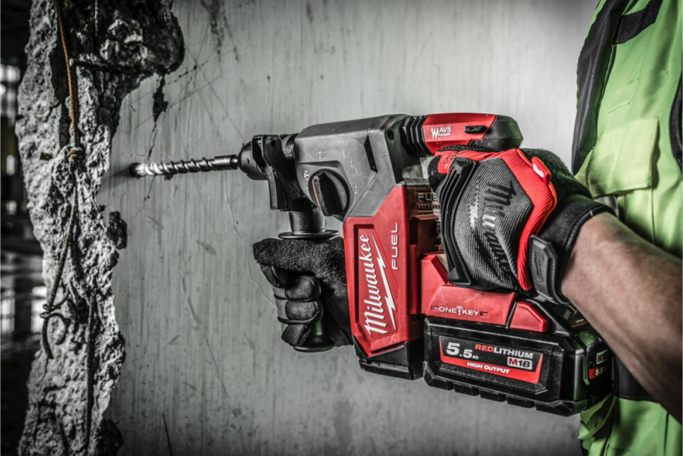 Перфоратор Milwaukee M18 FHX-552X FUEL 4933478889 (с 2-мя АКБ, кейс)