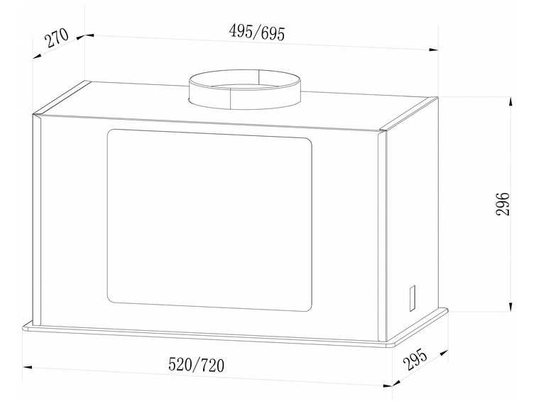 Вытяжка LEX GS Bloc G 600 (белый)