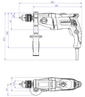 Дрель безударная Metabo BE 850-2