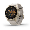 Умные часы Garmin Fenix 8 Sapphire 43мм (золотистый, дымчато-серый ремешок)