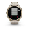 Умные часы Garmin Fenix 8 Sapphire 43мм (золотистый, дымчато-серый ремешок)