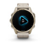 Умные часы Garmin Fenix 8 Sapphire 43мм (золотистый, дымчато-серый ремешок)