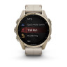 Умные часы Garmin Fenix 8 Sapphire 43мм (золотистый, дымчато-серый ремешок)