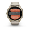 Умные часы Garmin Fenix 8 Sapphire 43мм (золотистый, дымчато-серый ремешок)