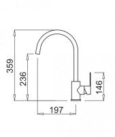 Смеситель Elleci Bridge G68 Bianco